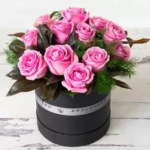 Blush Pink Rose Hatbox Table V2