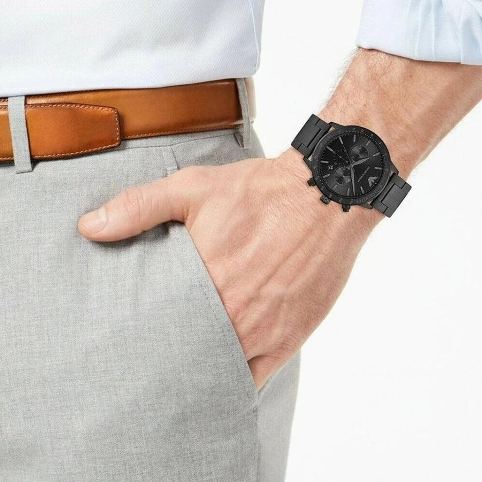 Emporio Armani Ar11242 Analog Black Dial Mens Watch 736044