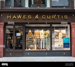 London uk may 13th 2021 the exterior of a hawes and curtis store on jermyn street in central london uk 2g3bg1t