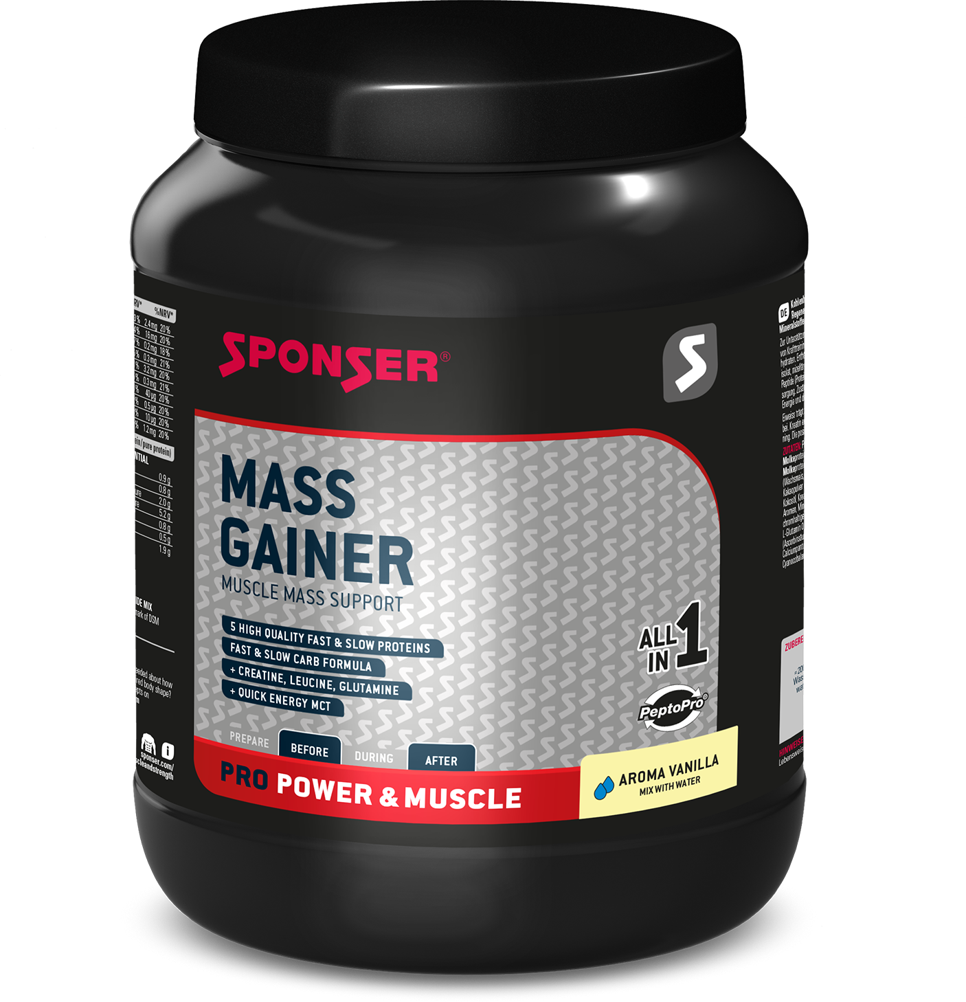 Sponser Sport Food Mass Gainer Vanilj 1262694 En