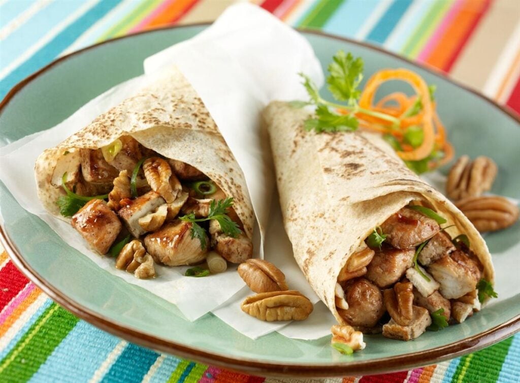 Warm Hoisin Chicken Wraps With G